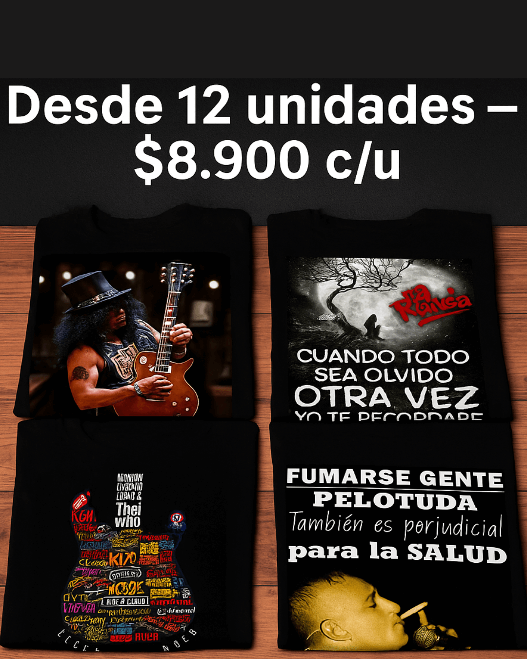 Remeras de Rock por Mayor - Imagen 3